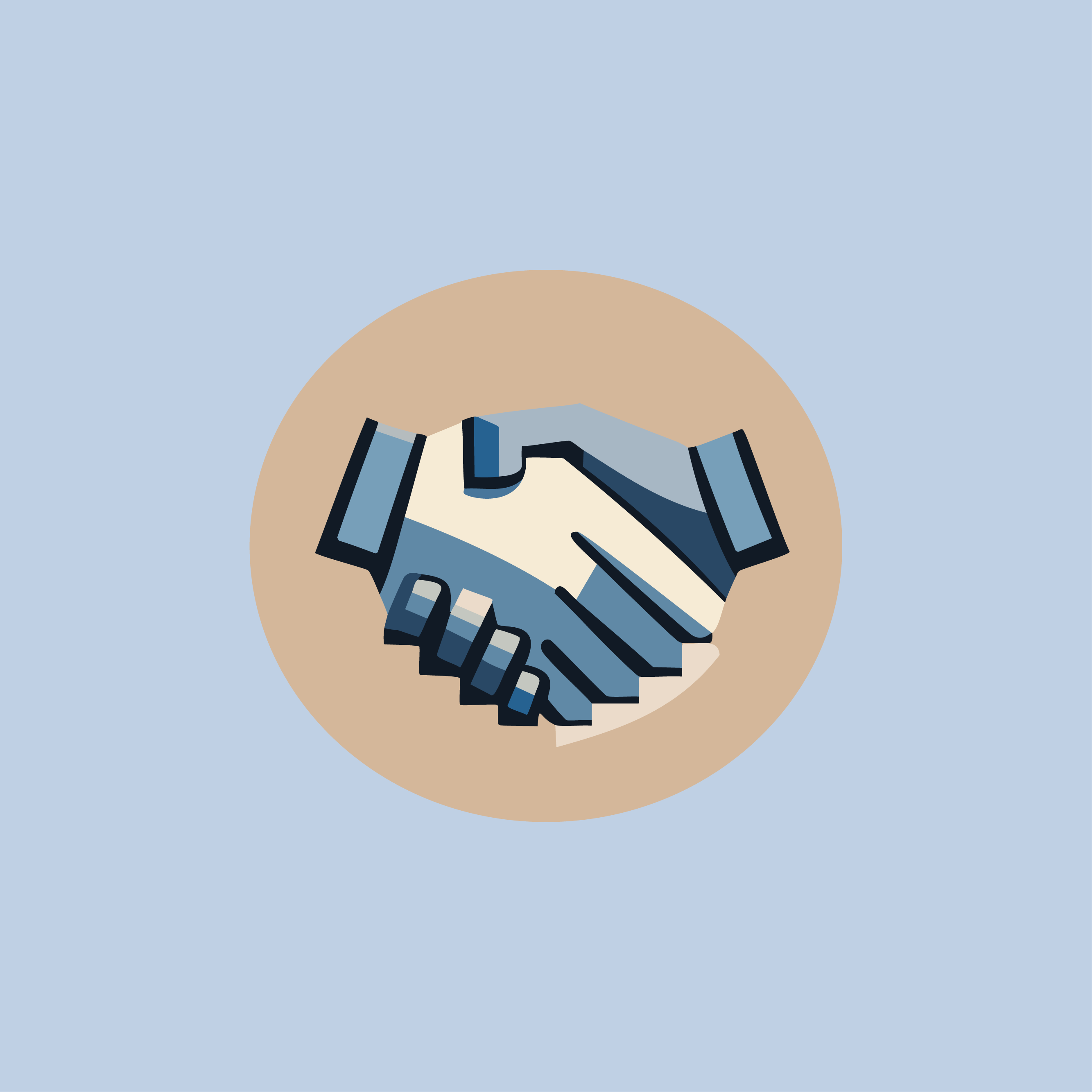 Illustration of a handshake depicting the concept of partnership